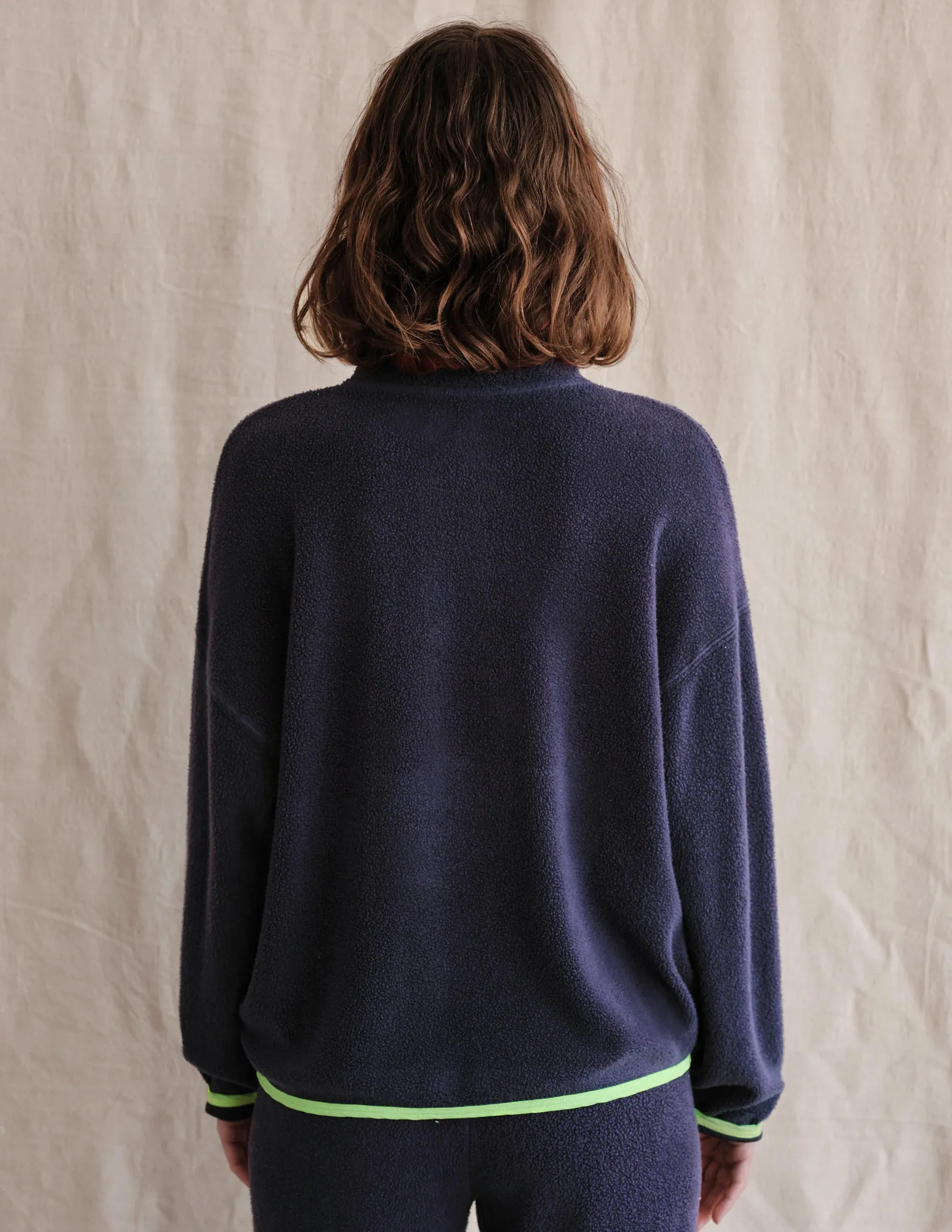 Sundry Faux Sherpa 90s Sweatshirt