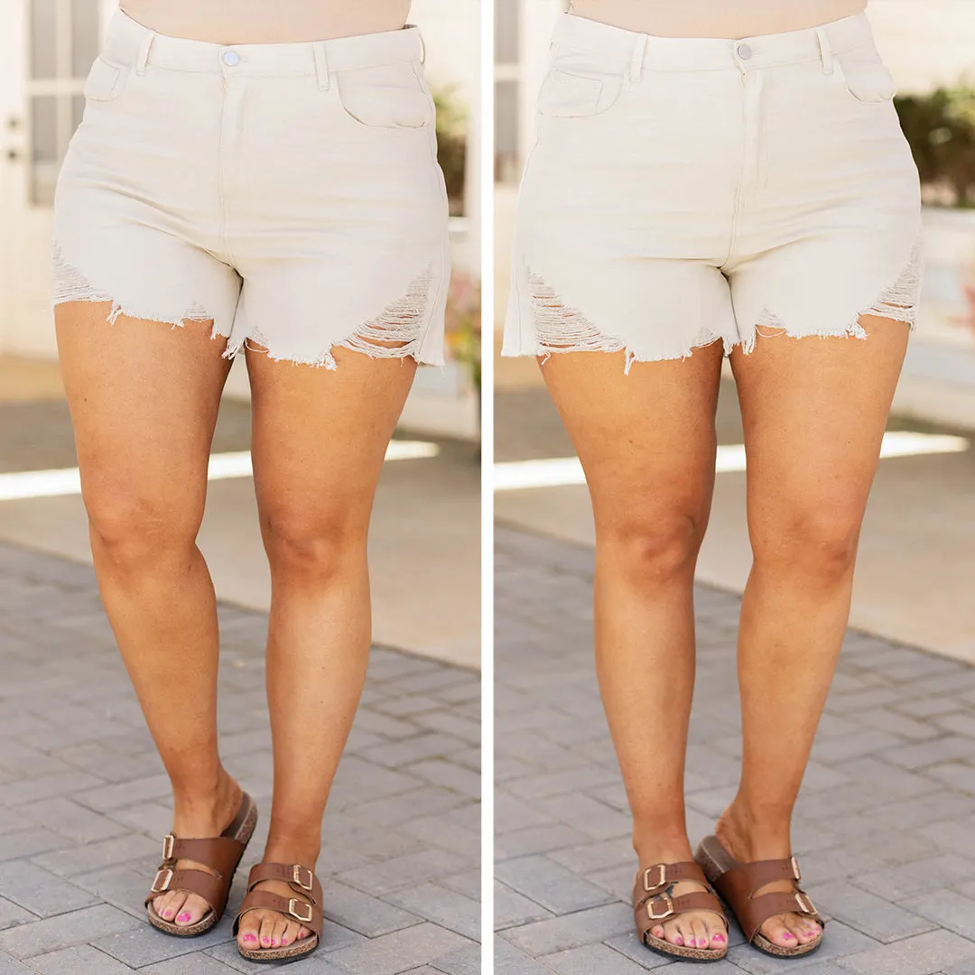 Sunkissed Skin Shorts, Beige