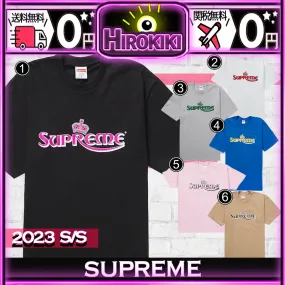 Supreme  |Unisex Street Style Collaboration Logo T-Shirts