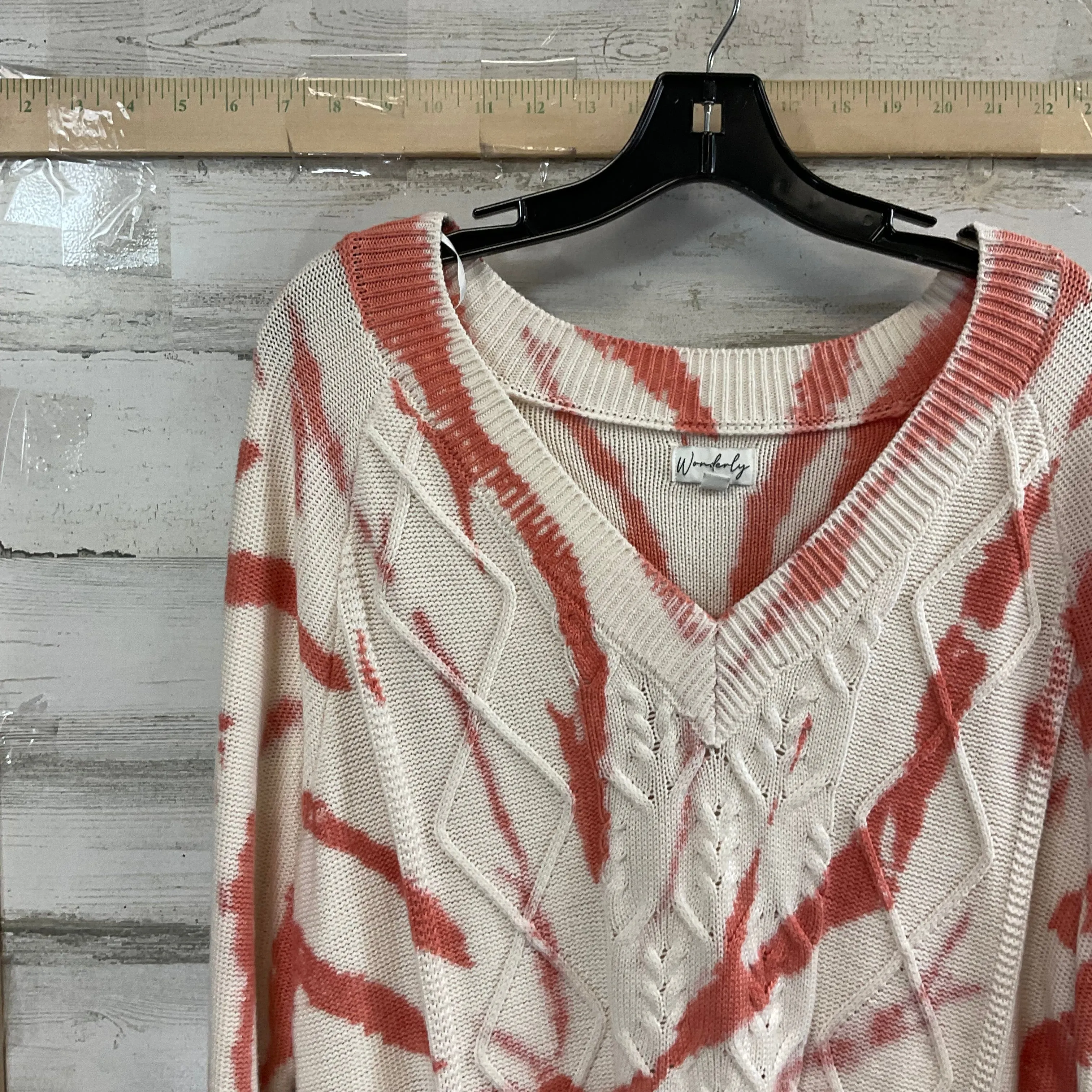 Sweater By Wonderly In Orange, Size: L