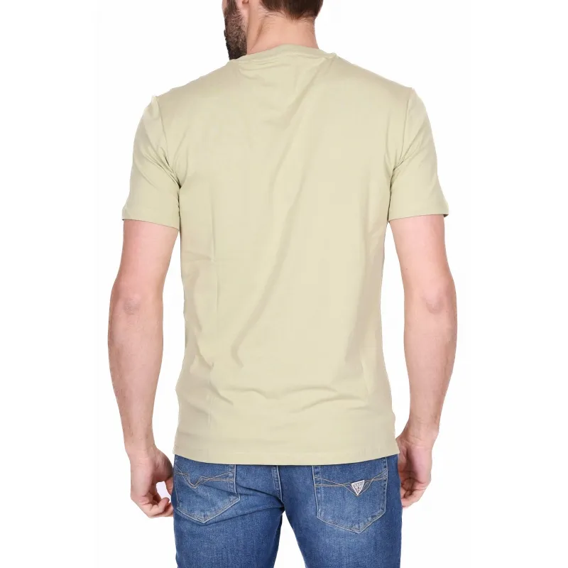 T-SHIRT MANICA CORTA CON LOGO, BEIGE