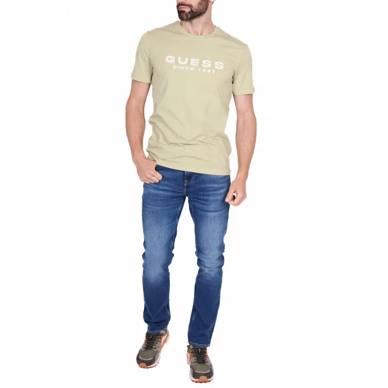 T-SHIRT MANICA CORTA CON LOGO, BEIGE