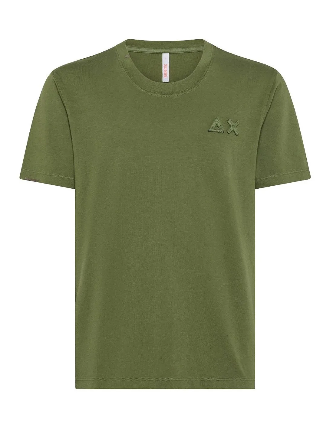 T-shirt Sun68 uomo Broken Vintage T34115 verde