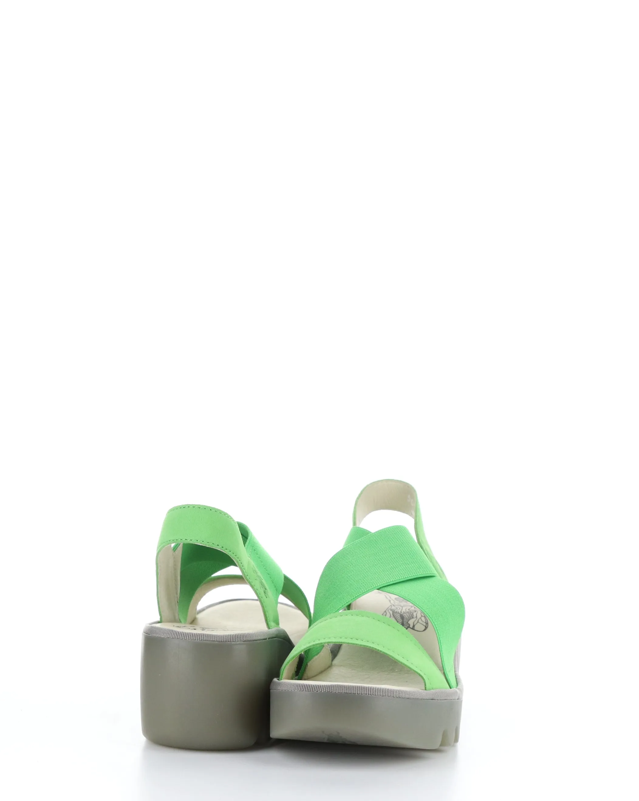 TAJI502FLY 003 GREEN Round Toe Sandals