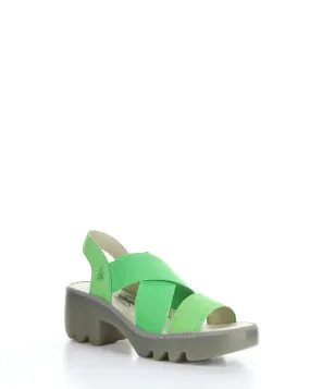 TAJI502FLY 003 GREEN Round Toe Sandals