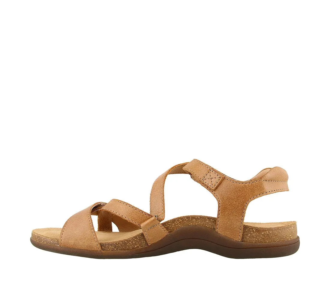 Taos Womens Grand Z Strappy Sandal- Honey Leather