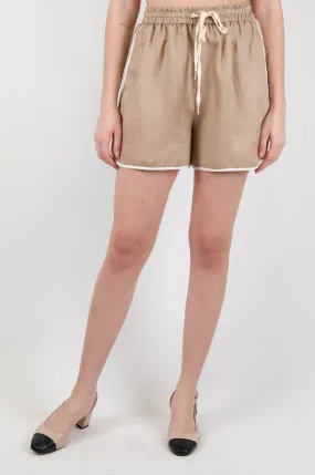 Tensnione in - Shorts con coulisse e banda laterale