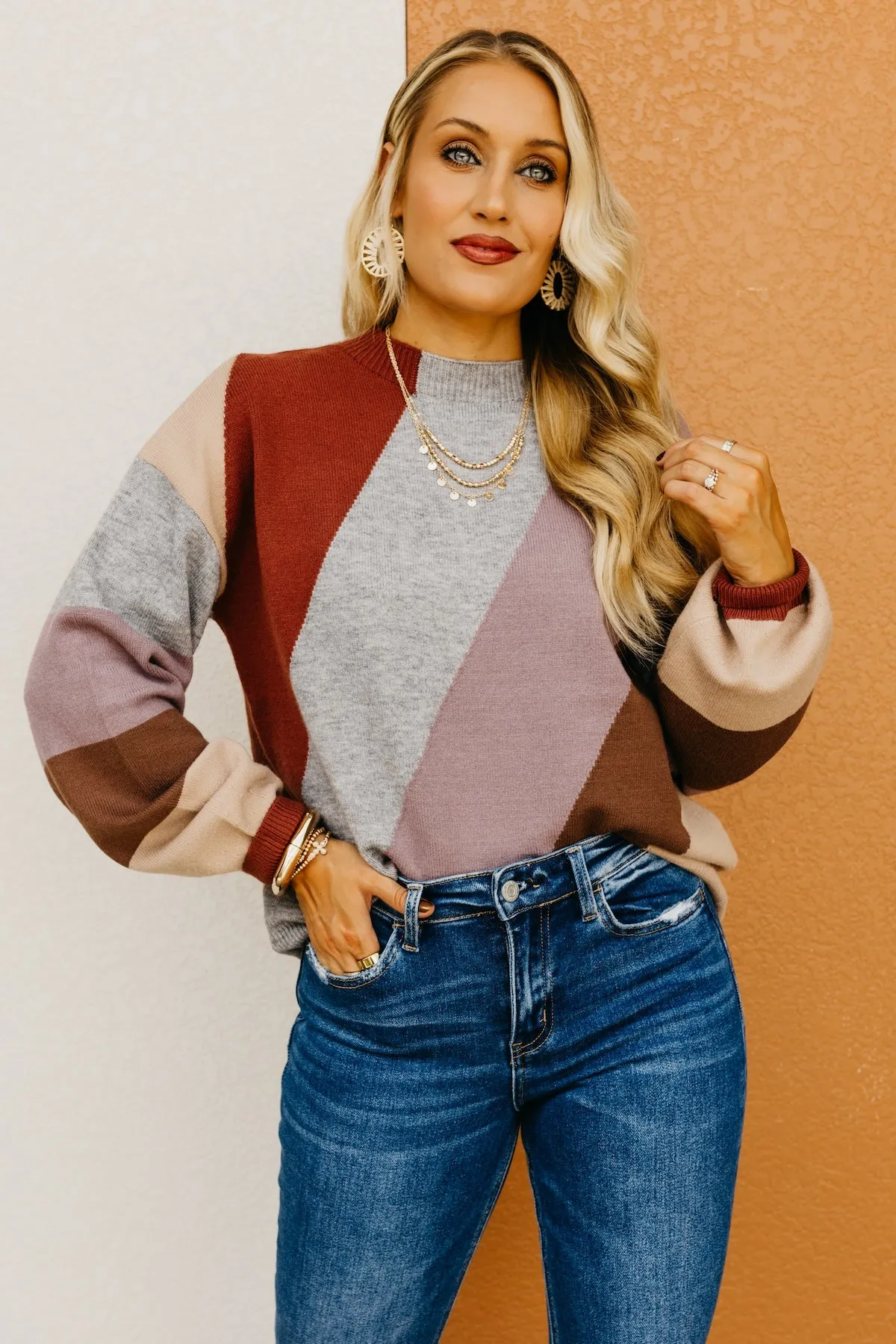 The Ishaan Color Block Sweater