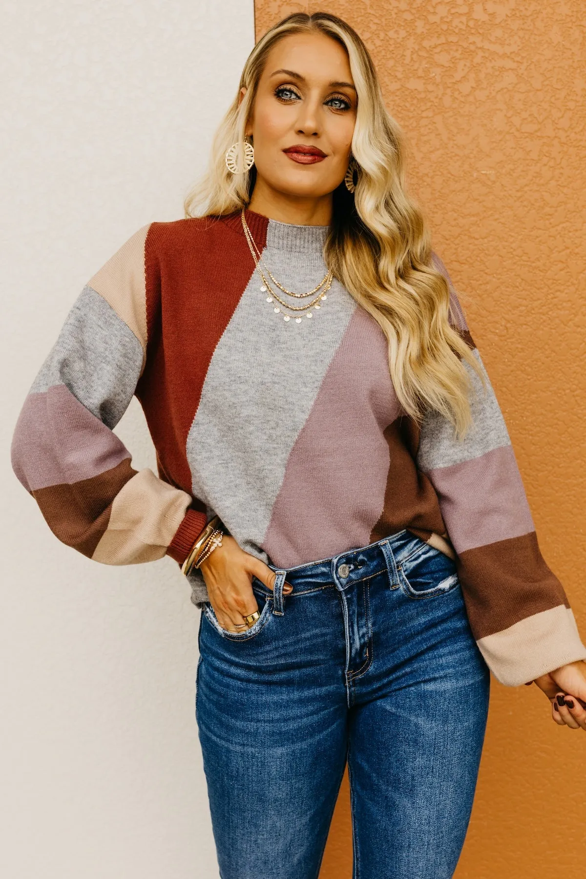 The Ishaan Color Block Sweater