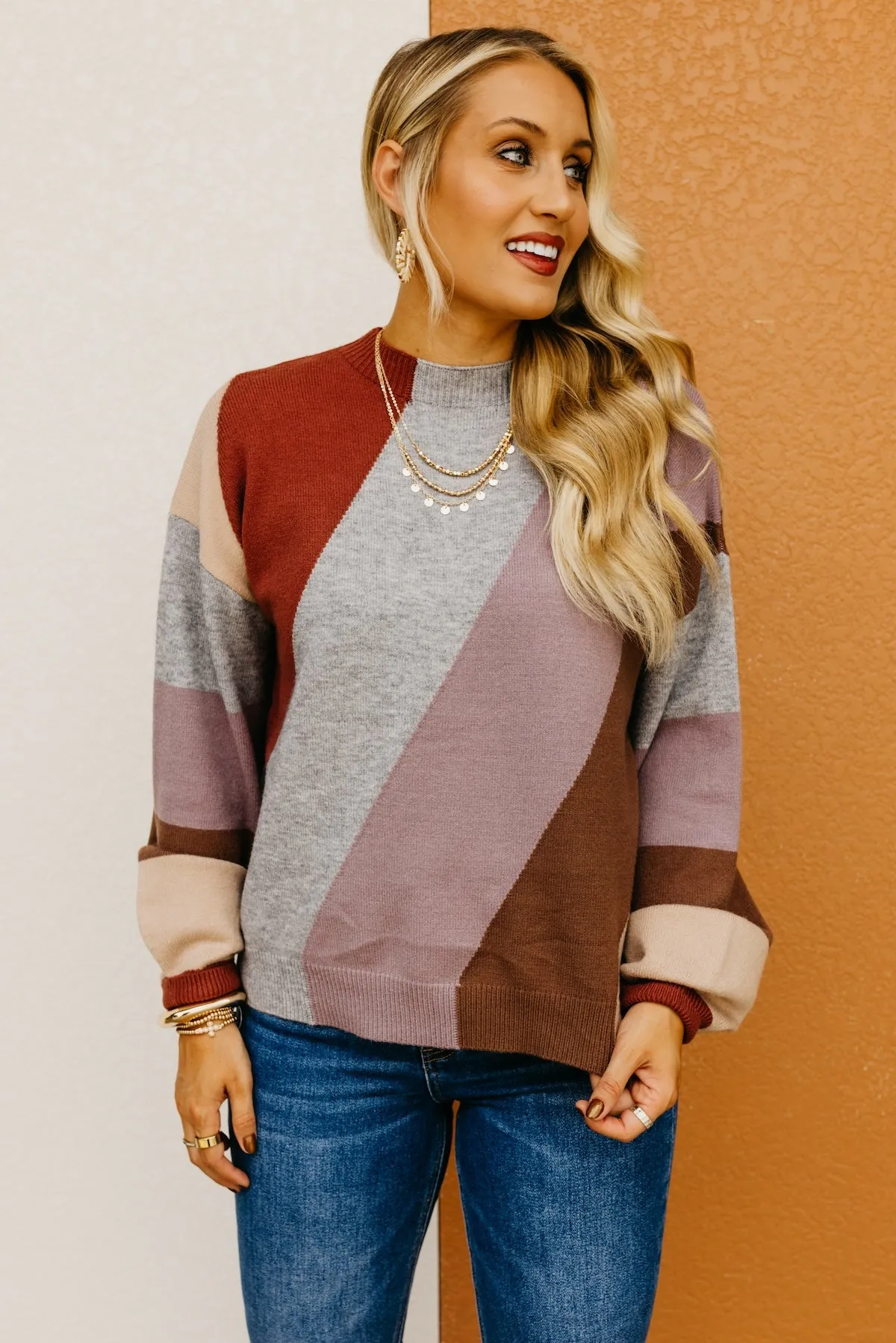 The Ishaan Color Block Sweater