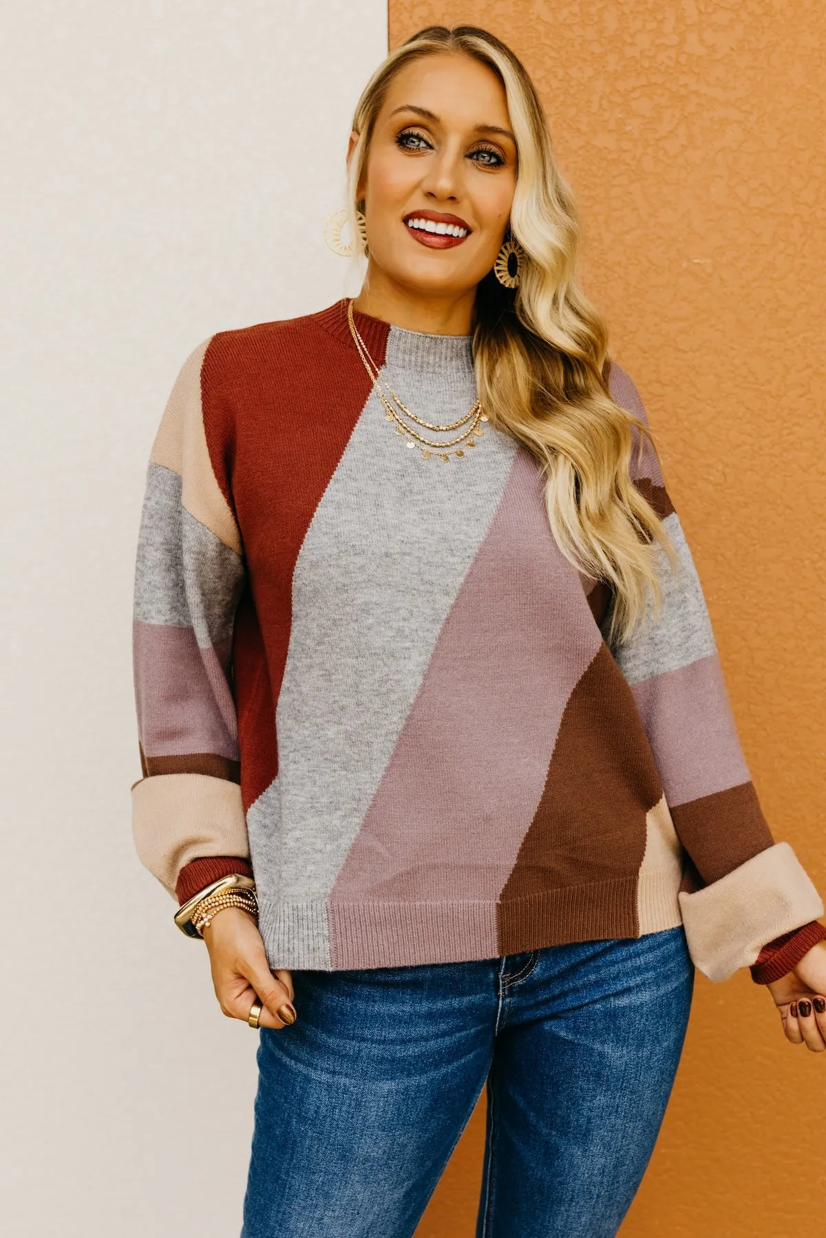 The Ishaan Color Block Sweater