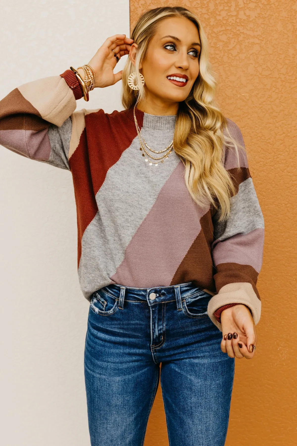 The Ishaan Color Block Sweater