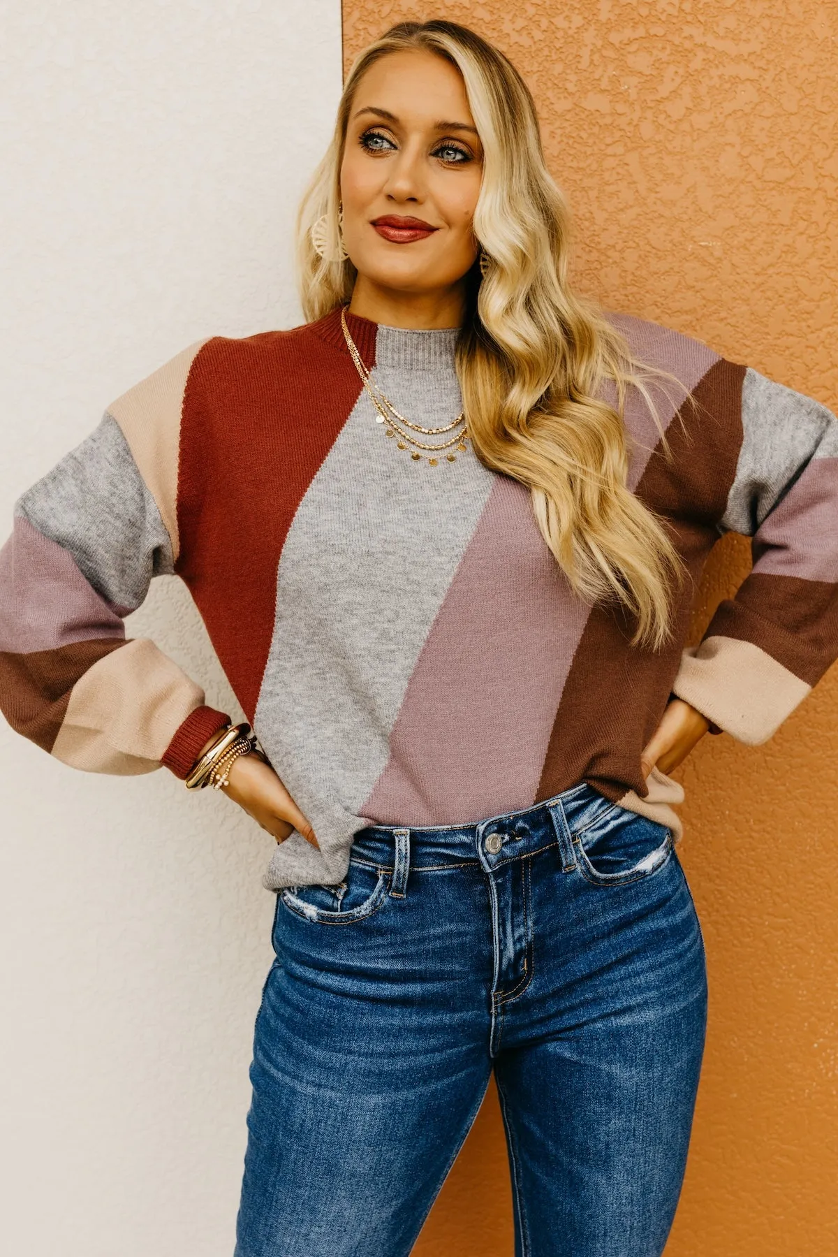 The Ishaan Color Block Sweater