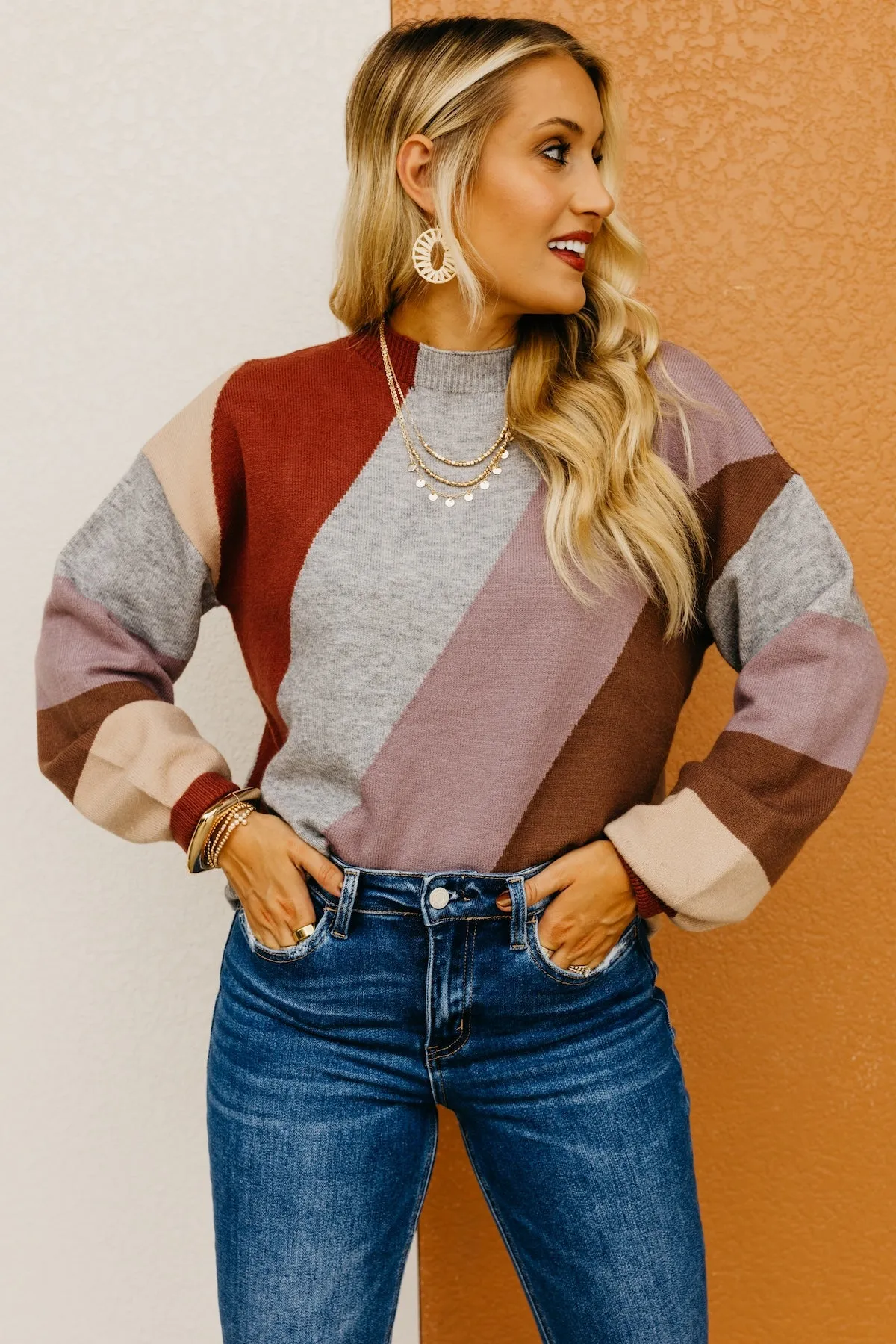 The Ishaan Color Block Sweater