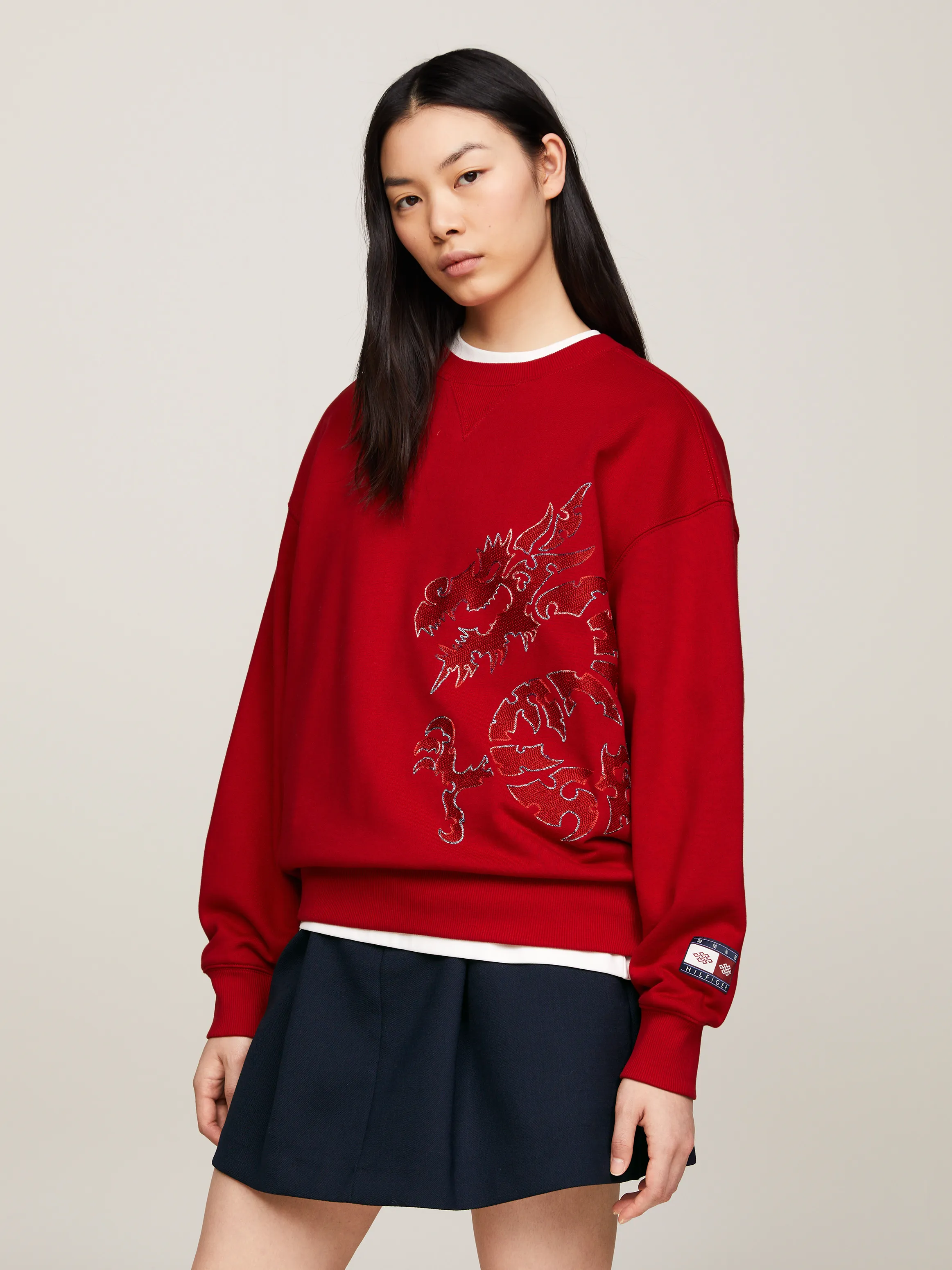 Tommy x CLOT Dual Gender Dragon Motif Sweatshirt | Sweatshirts & Hoodies | Tommy Hilfiger