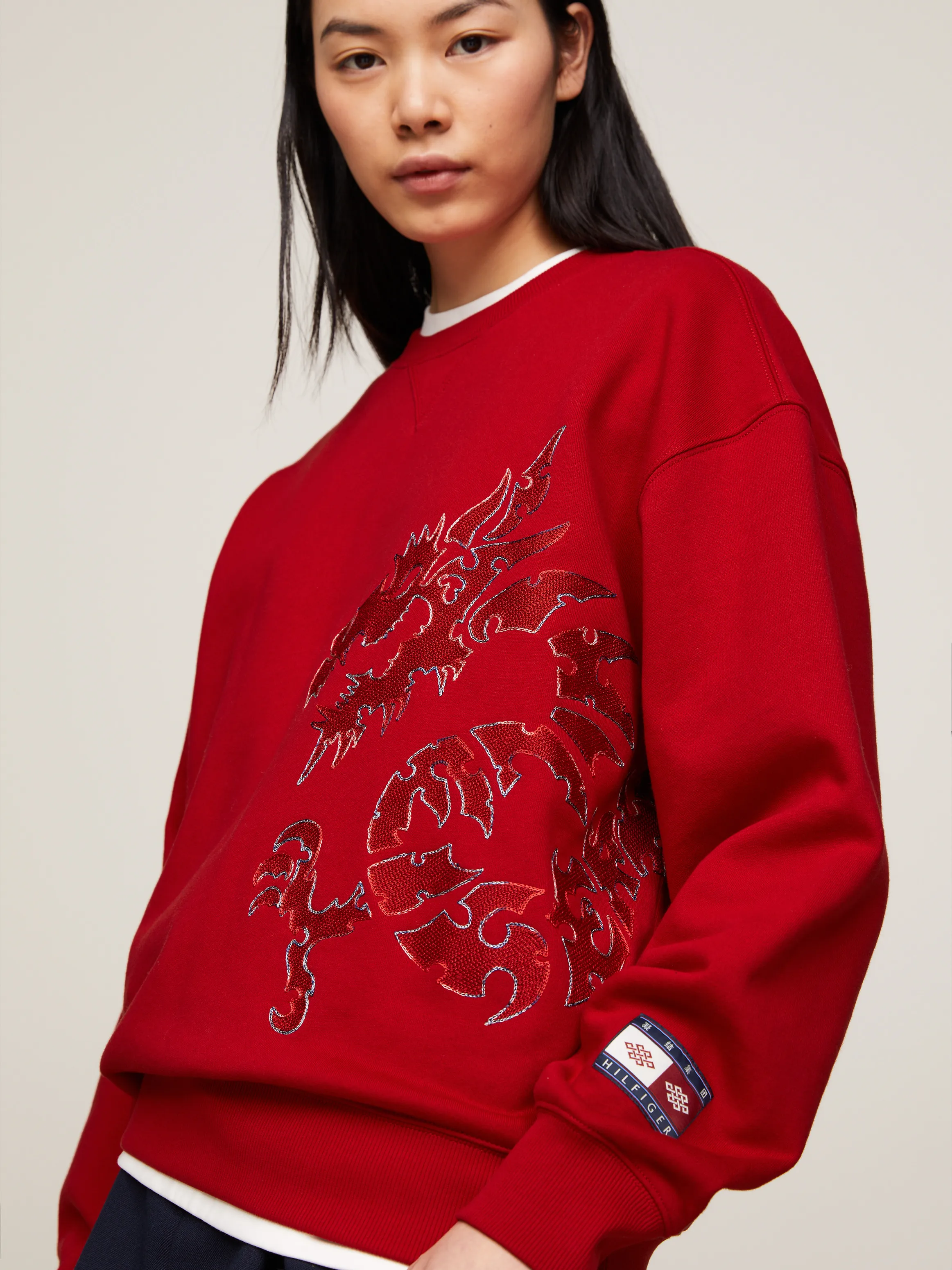 Tommy x CLOT Dual Gender Dragon Motif Sweatshirt | Sweatshirts & Hoodies | Tommy Hilfiger