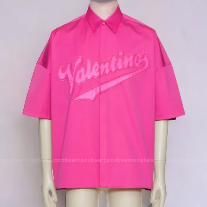 VALENTINO  |Street Style Plain Short Sleeves Logo Luxury Shirts