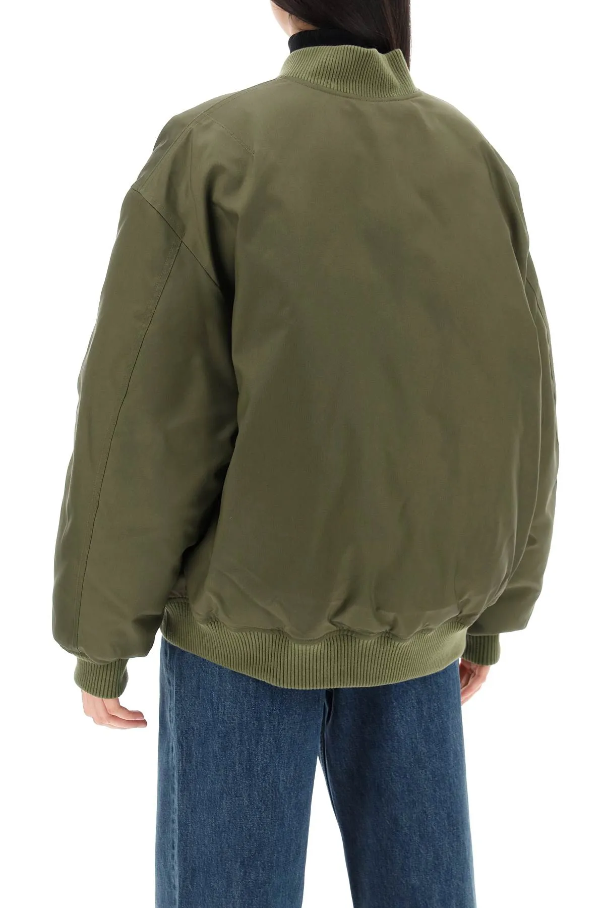 Wardrobe.nyc reversible bomber jacket W4011R11 MILITARY