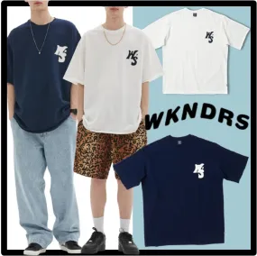 WKNDRS  |Unisex Street Style Logo Graphic Prints T-Shirts