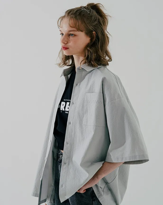 WV PROJECT  |Unisex Street Style Cotton Short Sleeves Shirts