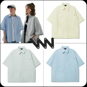 WV PROJECT  |Unisex Street Style Cotton Short Sleeves Shirts